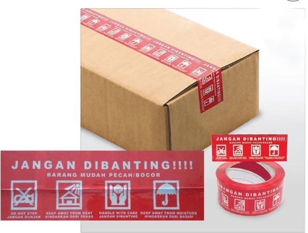 PROMO LAKBAN FRAGILE MERAH JANGAN DI BANTING 48MMX100 M MURAH 100 YARD 4 e1663324275601 -