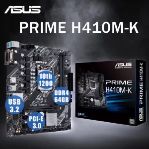 LGA1200 ASUS PRIME H410M K Motherboard 1200 10th Gen CPU DDR4 64Gb PCI E 3 0.jpg Q90.jpg -