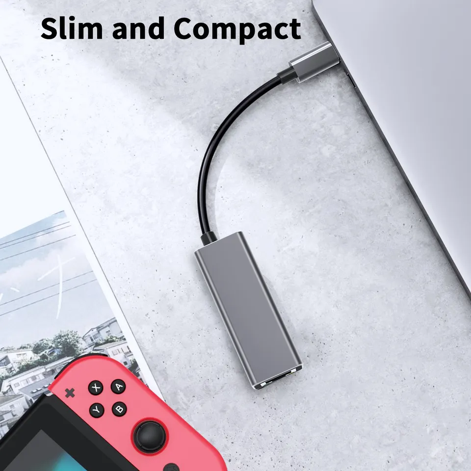 Ugreen Usb C to LAN RJ45 Gigabit Ethernet Aluminium Gray