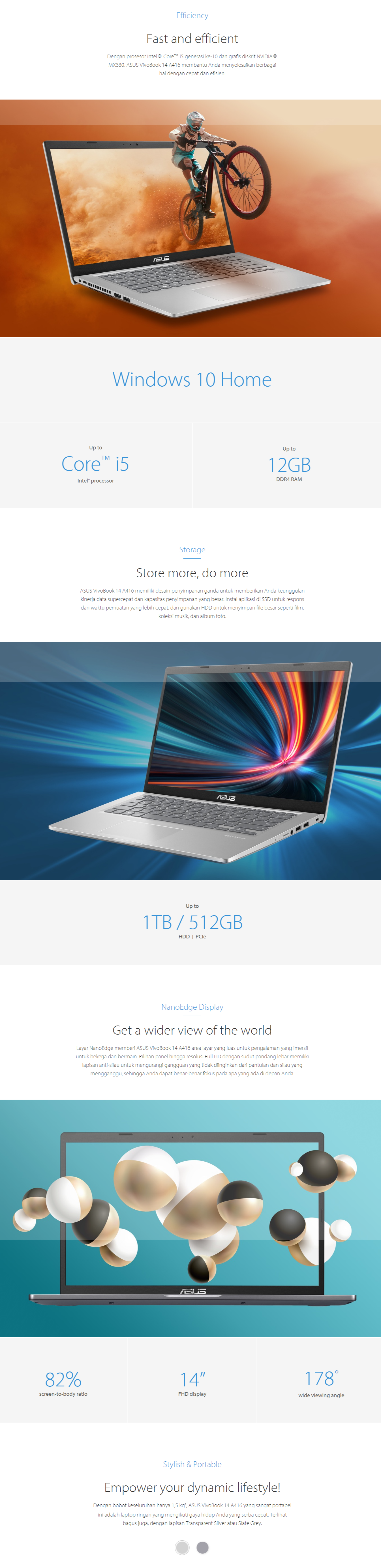 ASUS A416｜Laptop For Home｜ASUS Indonesia -