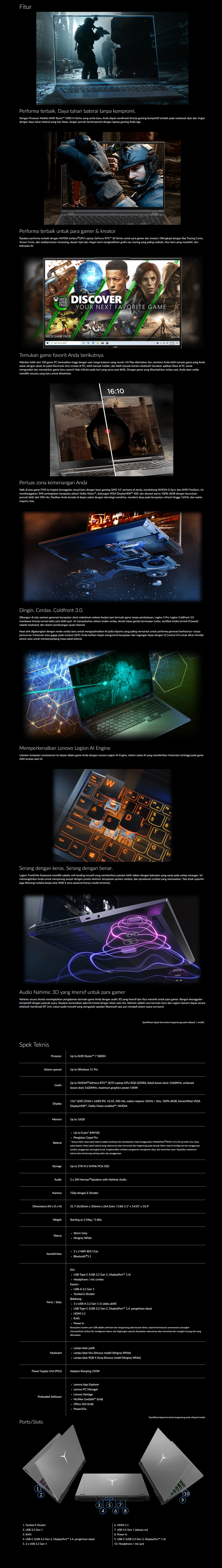 Lenovo Legion 5 Pro 8AID