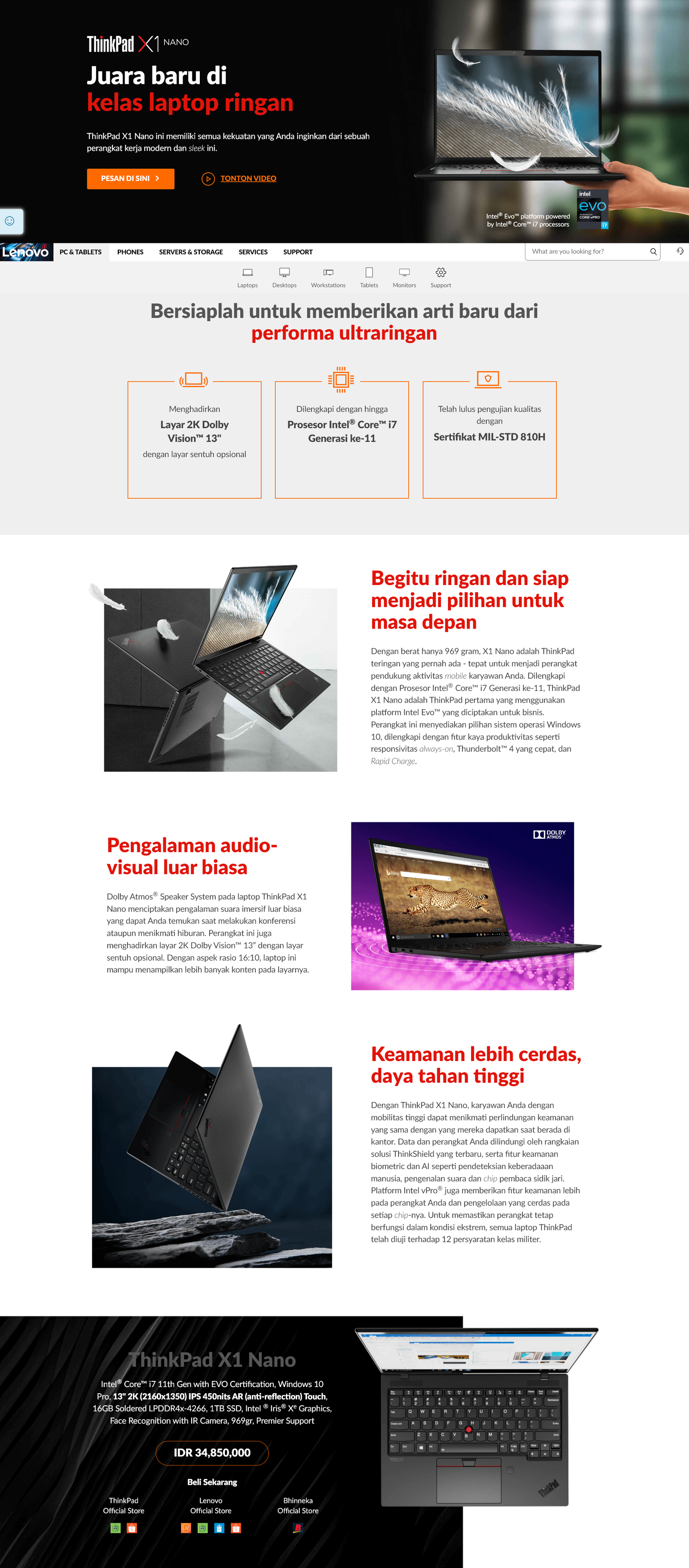 Lenovo Thinkpad X1 Nano Gen 2