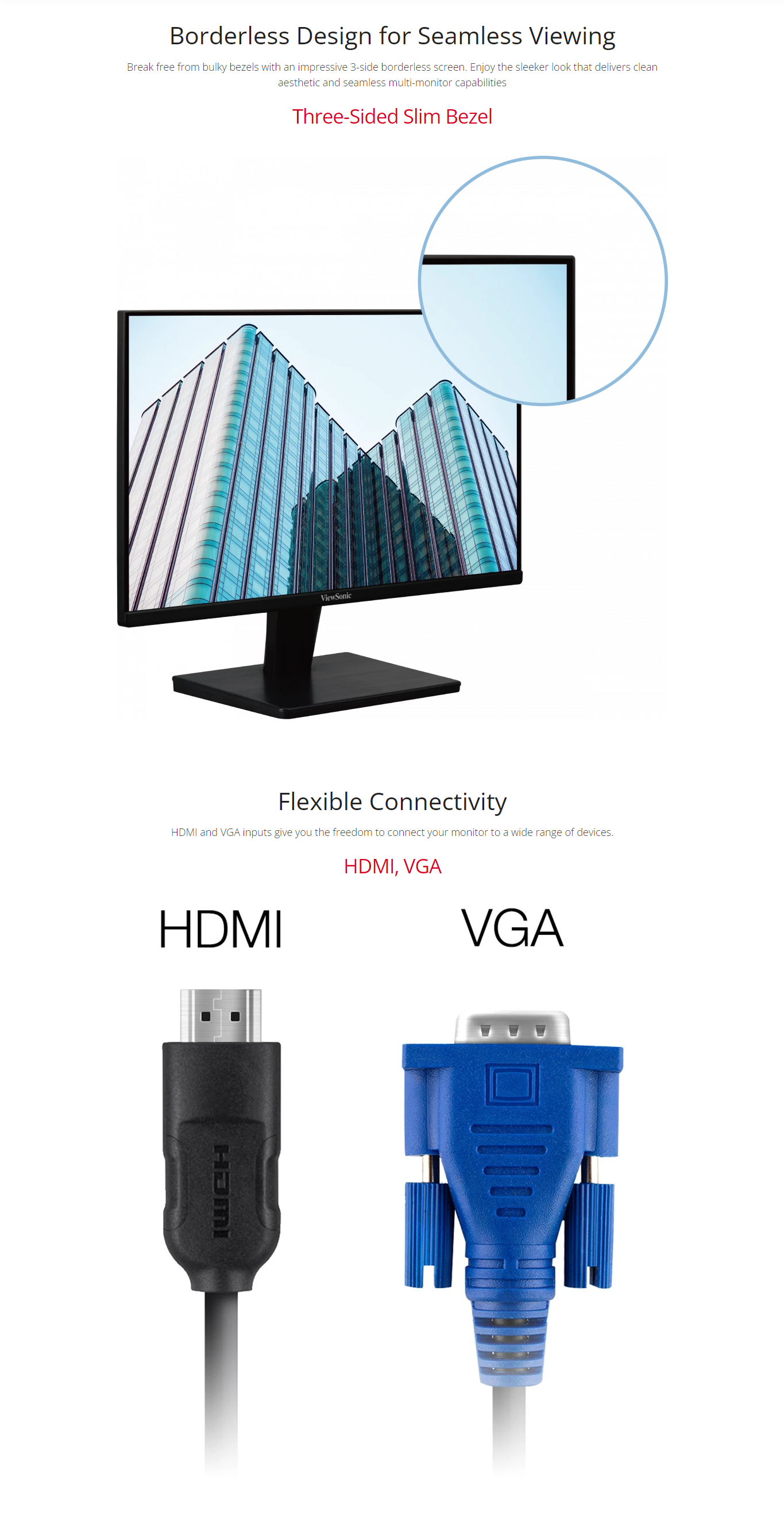 LED Monitor VIEWSONIC VA2432H 2 -