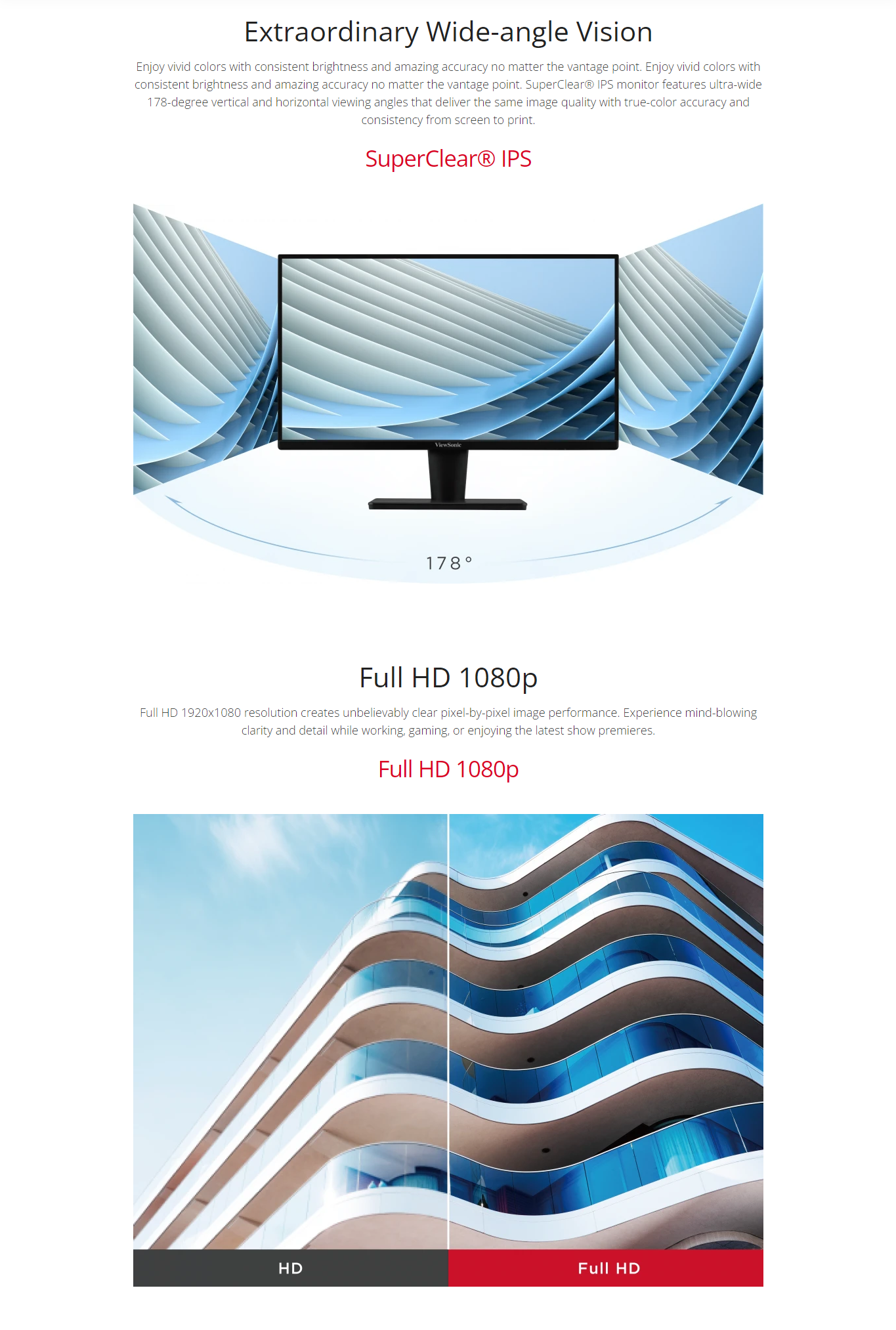 LED Monitor VIEWSONIC VA2432H -