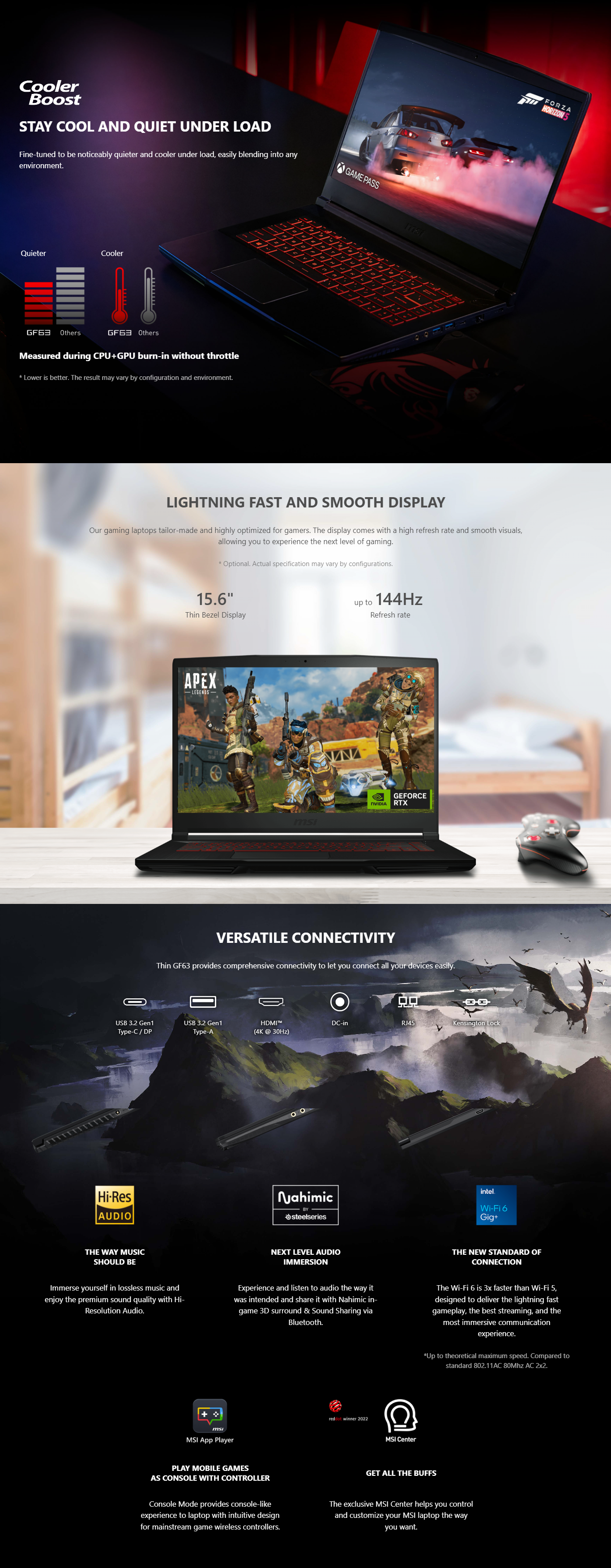 MSI Thin GF63 12VE 1 -