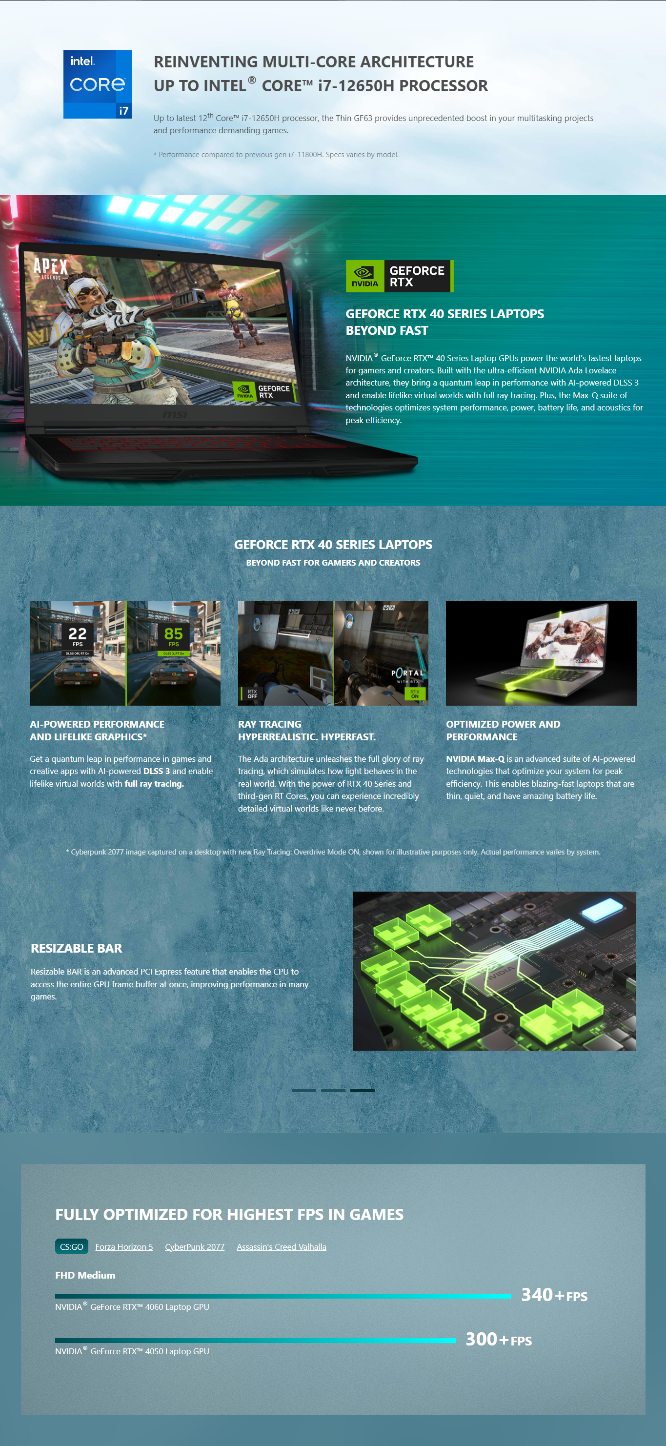 MSI Thin GF63 12VE -