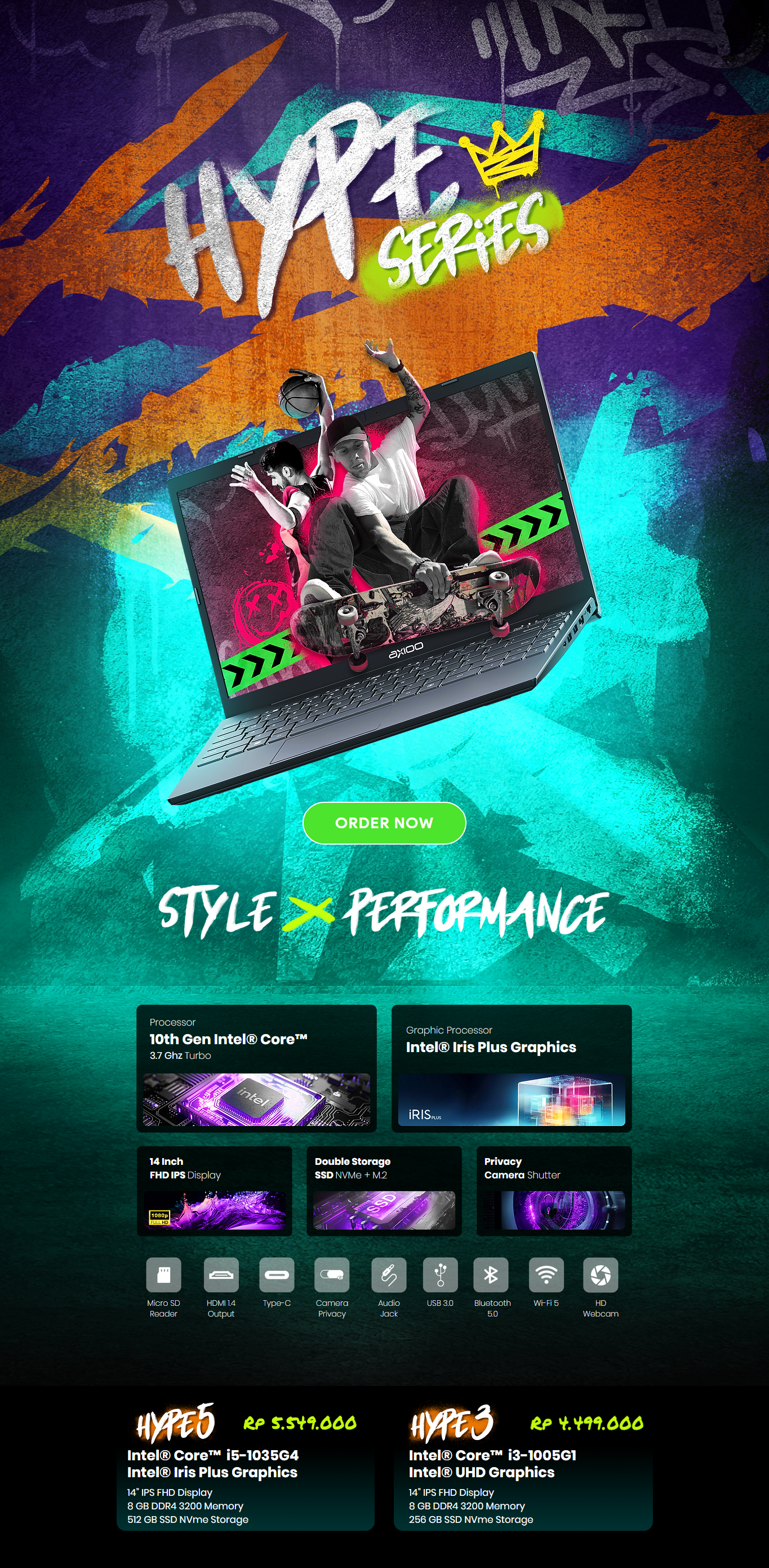 Axioo Mybook Hype 5 -