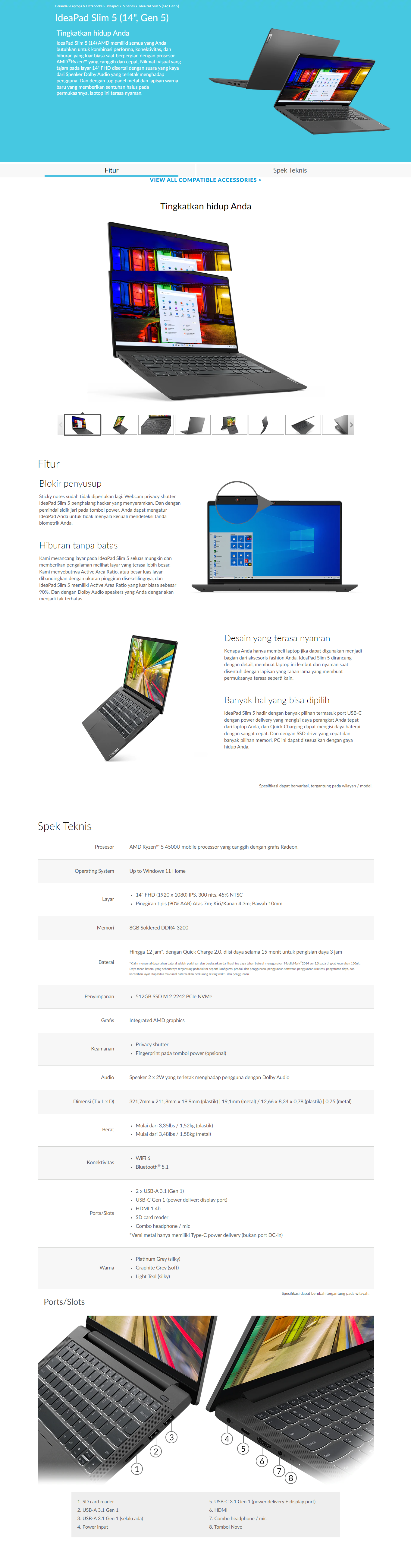 Lenovo IP Slim 5 2MID 2LID 