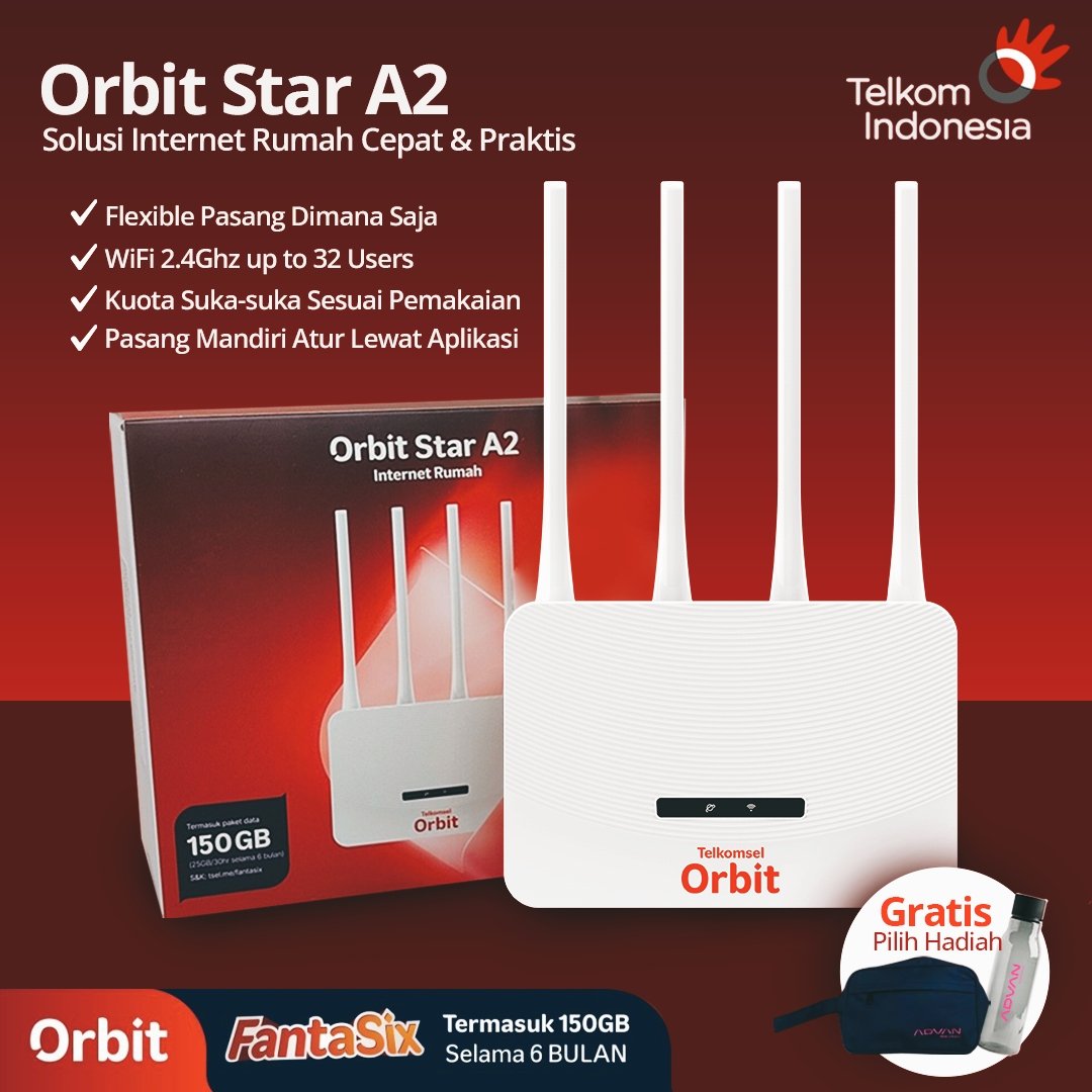 Toko Modem Orbit Telkomsel Murah Terbaik di Solo