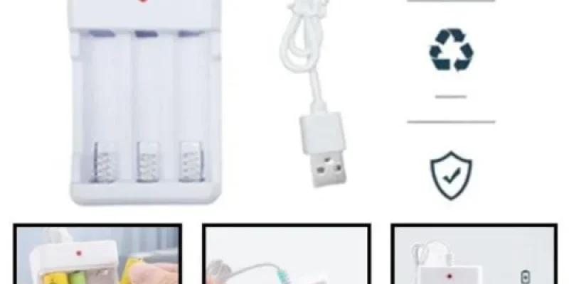 Pilihan Toko Jual Casan Charger Baterai USB 3 Slot AA AAA Termurah ...