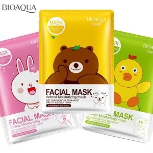 BIOAQUA ANIMAL MOISTURIZING FACIAL MASK LINE ICON MASKER WAJAH