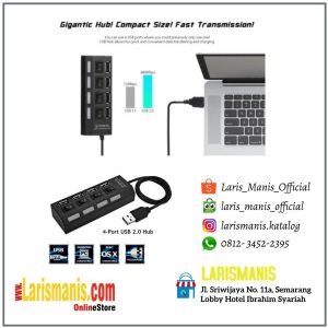 USB Hub 4 Port Output On/Off Saklar 4IN1 USB 2.0 High Speed Hub 4 IN 1