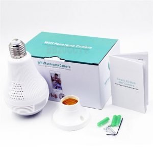 KAMERA CCTV LAMPU IP WIRELESS PANORAMA FISHEYE 360 BULB 2 MP ICSEE