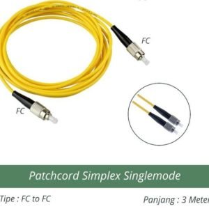 Patchcord FC To FC Simplex SM 3 Meter Fiber Optik Jumper