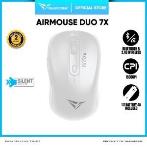 Alcatroz AirMouse Duo 7X Silent Click Wireless Mouse