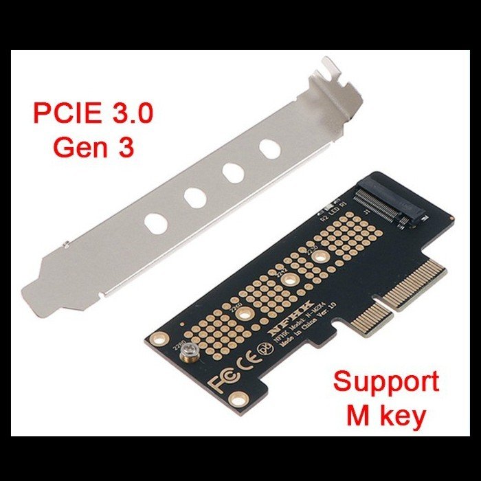 PCI Express x4 M.2 NVMe SSD NGFF M Key M2 PCIE PCI-E ADAPTER DESKTOP