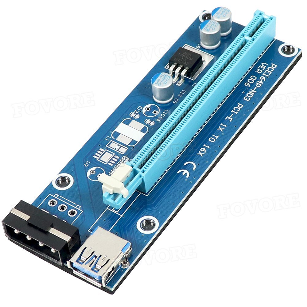 USB 3 0 PCI E Riser Express 1X 4x 8x 16x Extender PCIe Riser Adapter Card -