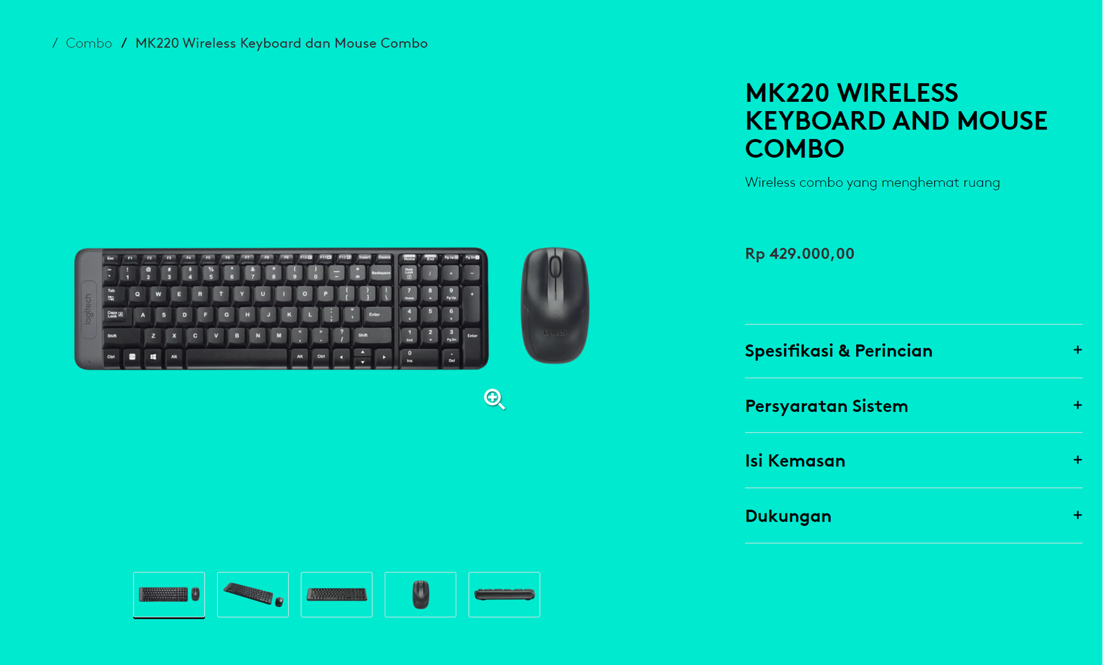 Wireless Logitech Combo MK-220