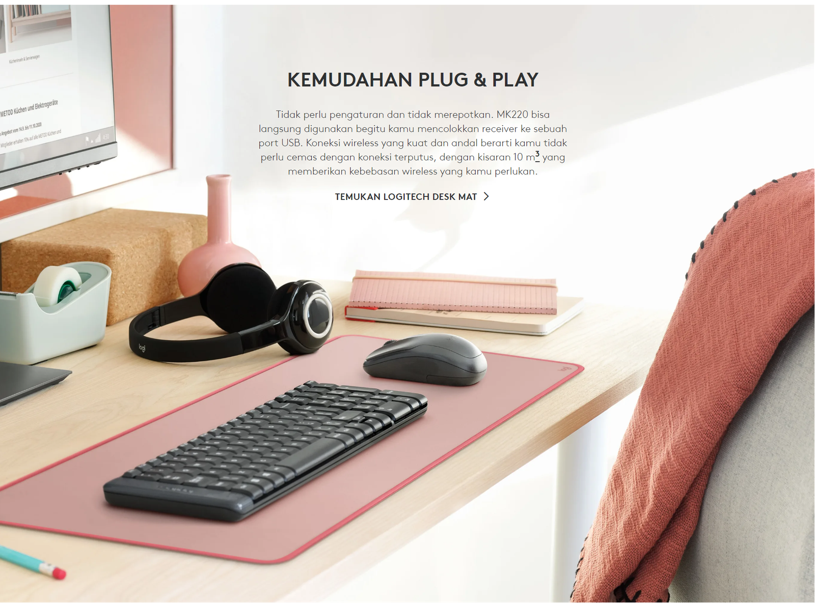 Wireless Logitech Combo MK-220
