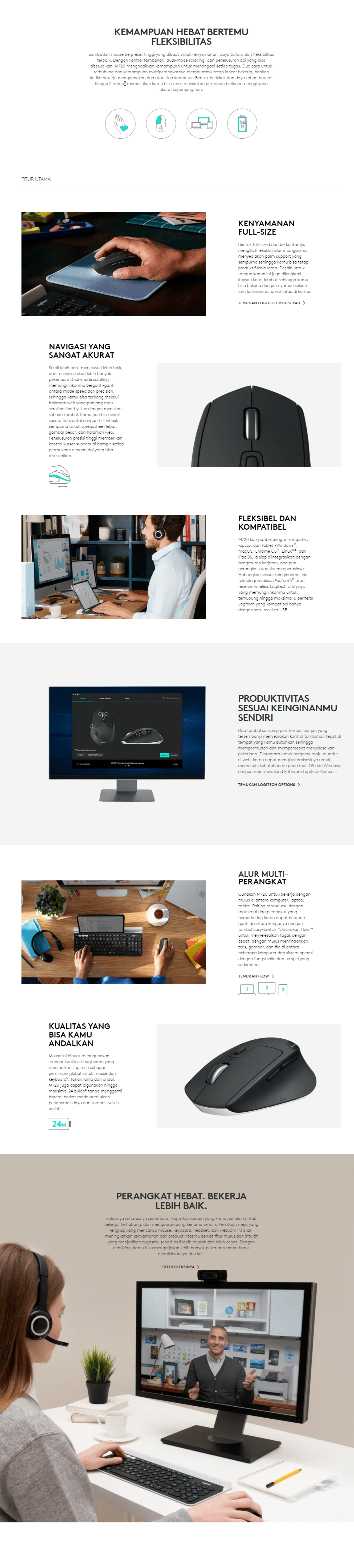 Logitech Triathlon M720