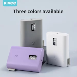PowerBank KIVEE 10000mAh Portable LED Display Mini Fast Charging