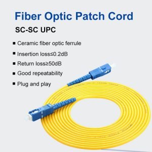 Kabel Fiber Optic Patch Cords SMC2 SC-UPC Simplex 15M Rev