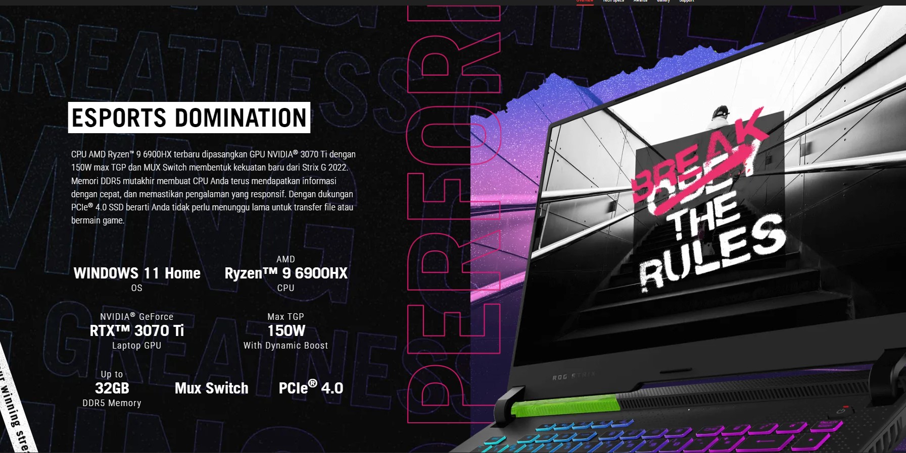 Asus ROG Strix G513QC R735B6T O