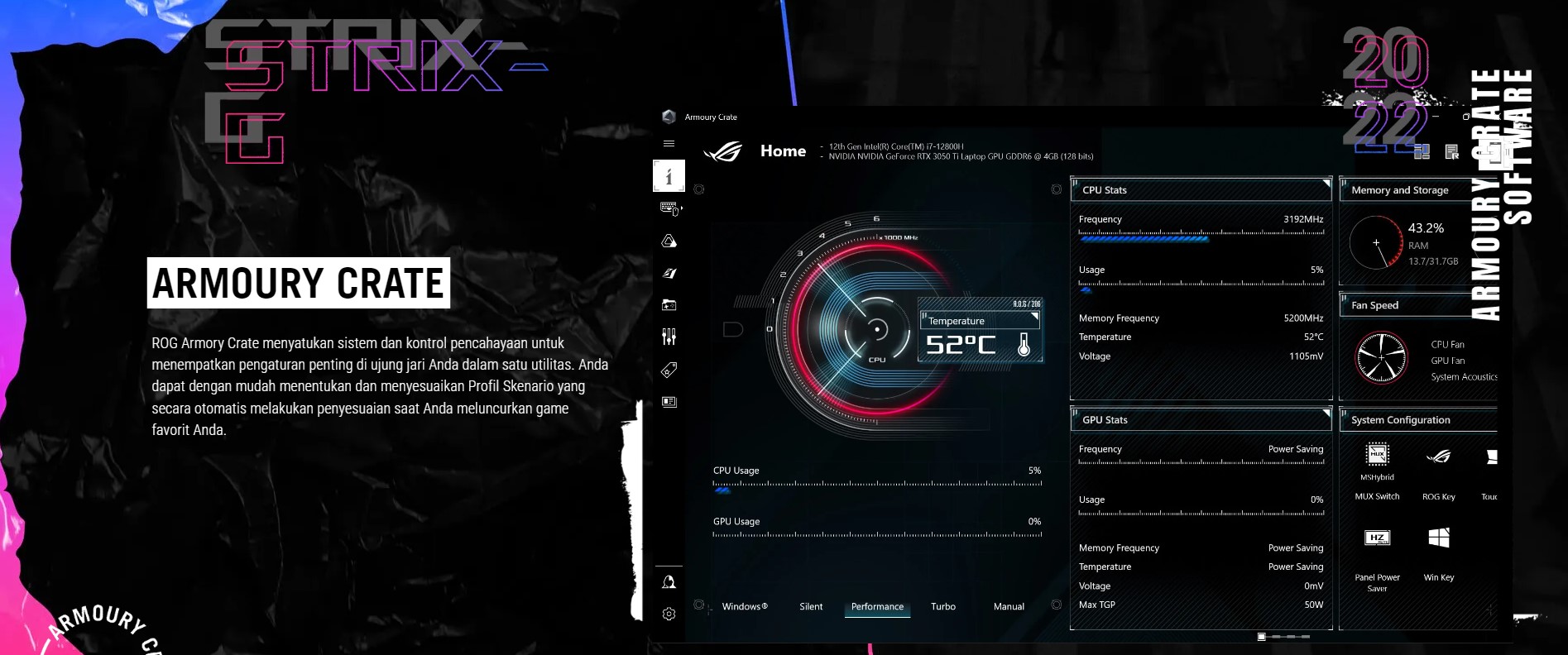 Asus ROG Strix G513QC R735B6T O