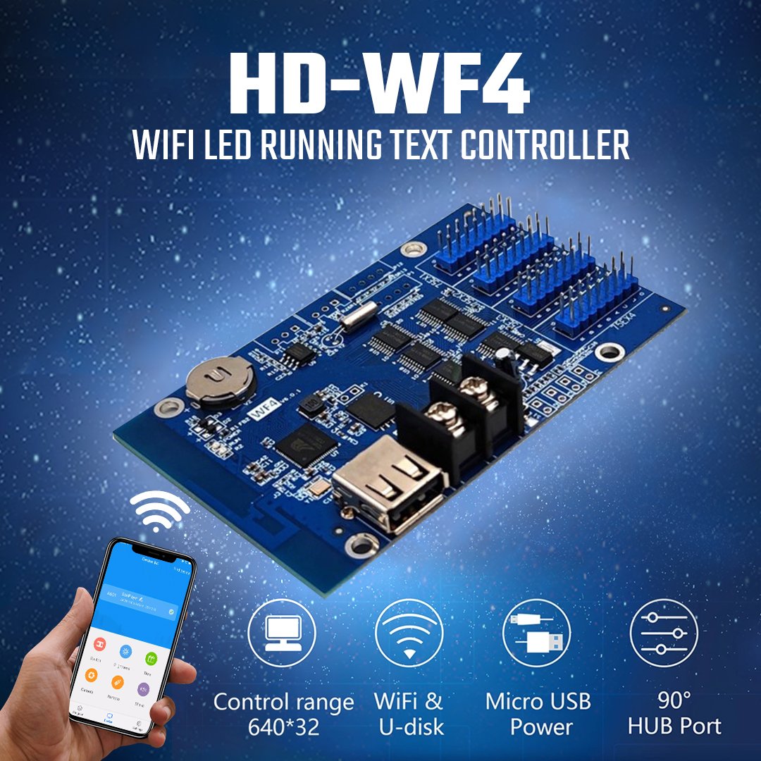 Controller Running Text / Video Tron HD - WF4 Full RGB Wifi