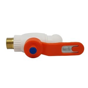 Kran Sanitar Jumbo Air Plastik Taman Drat Kuningan 1/2 Inch