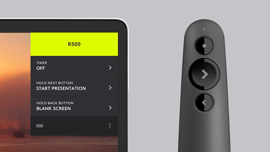 r500 laser presentation remote -