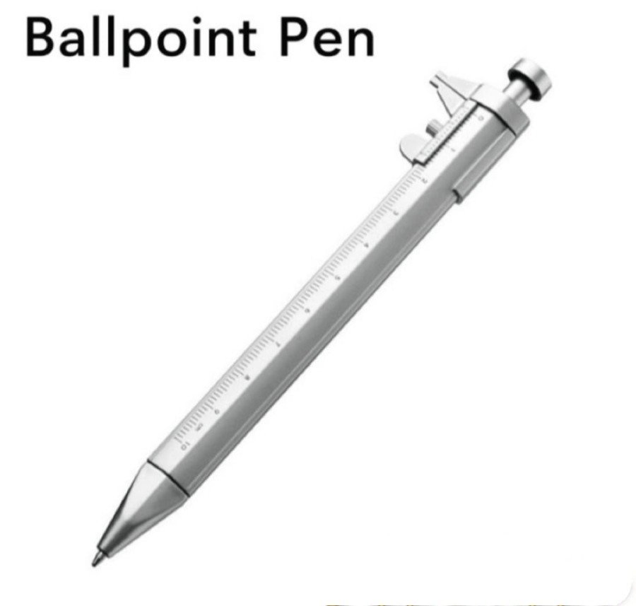 Multifunction Writing Instruments Ballpoin Pen 2 in 1 Multifungsi Multifunction Write Measure Ruler