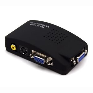 Konverter RCA AV SVIDEO to VGA Support High Resolution