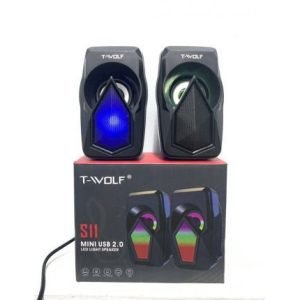 SPEAKER GAMING T WOLF S11 RGB SUARA BAGUS TWOLF SPEAKER LED