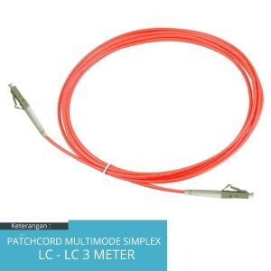 Patchcord Multimode LC LC Simplex 3Meter Fiber Optik
