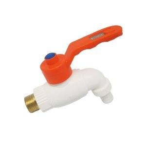 Kran Air Plastik Taman Jumbo Drat Kuningan 3/4 Inch Keran Mesin Cuci