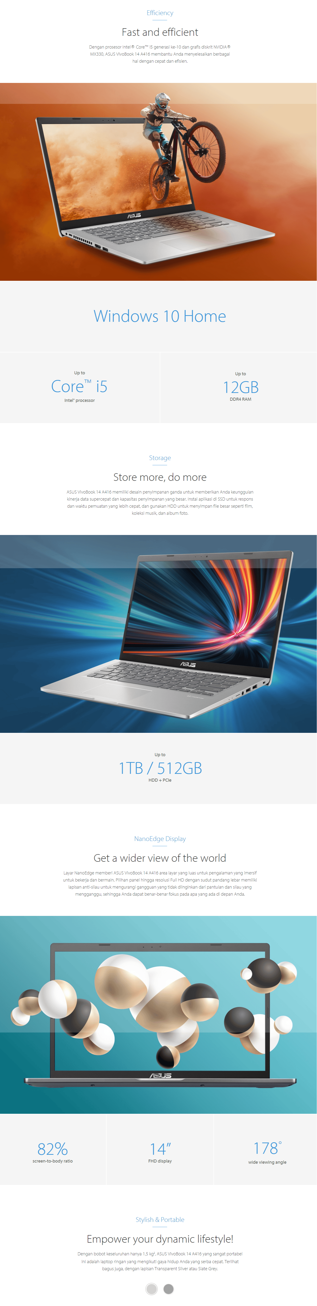 ASUS A416｜Laptop For Home｜ASUS Indonesia -
