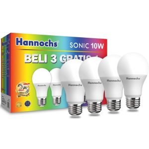 Hannochs Sonic PAKET 3 + 1 Bohlam Lampu LED 10w