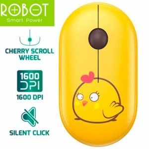 Mouse Wireless Robot M230 Silent Stylish 2.4GHz Silent Klik 1600 DPI - MOTIF - AYAM