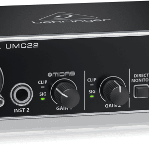 Behringer UMC22 Soundcard audio Interface Sound Card