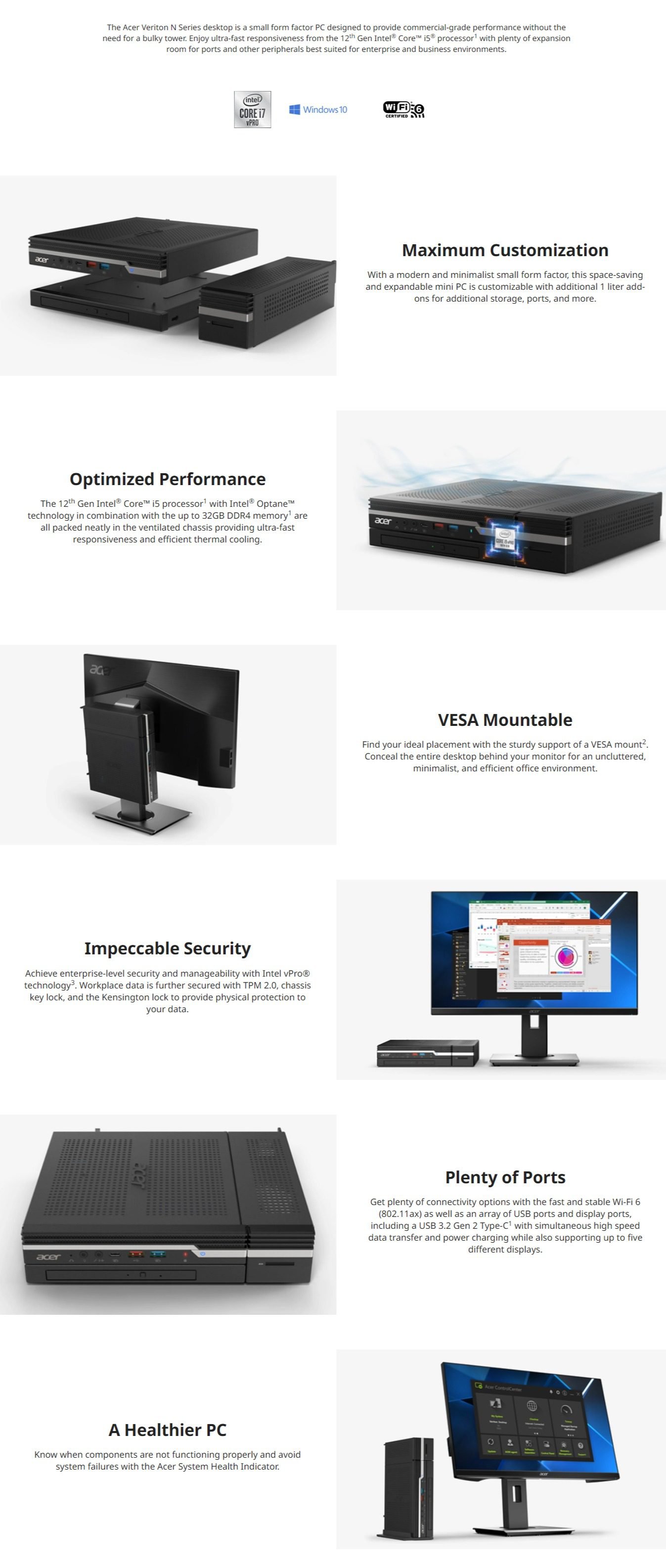 acer veriton N4 intel core i5 -