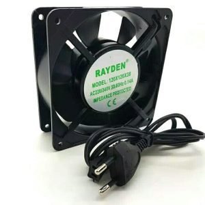 Kipas Pendingin Cooling Fan AC 220v 12cm X 3.8cm Rayden