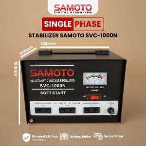 SVC 1000N Stabilizer SAMOTO 1000VA AVR Stavolt Servo Motor