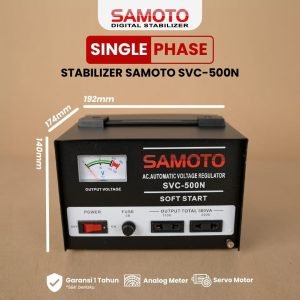 SVC 500N Stabilizer SAMOTO 500VA 350Watt AVR Stavolt Servo Motor
