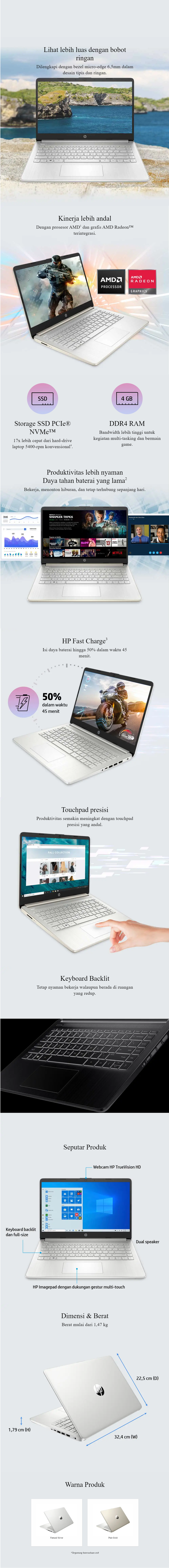 Laptop HP 14S FQ1011AU