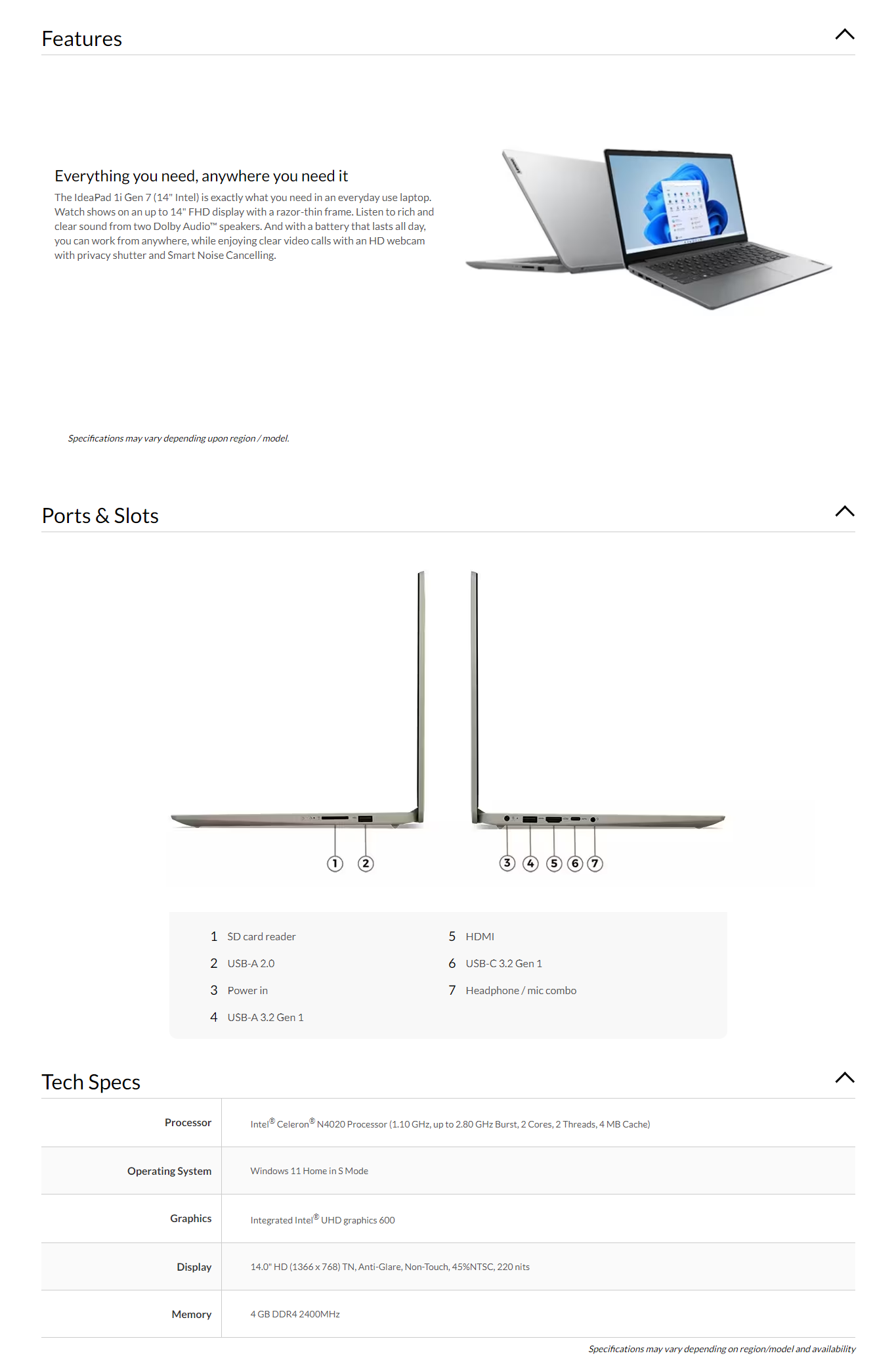 LENOVO IP 1 6YID -