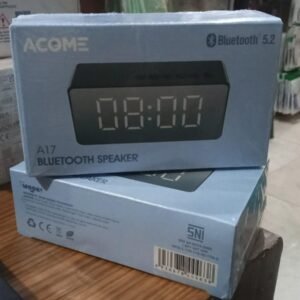 Acome Speaker Bluetooth 5.2 Jam Alarm LED Shocking Bass A17