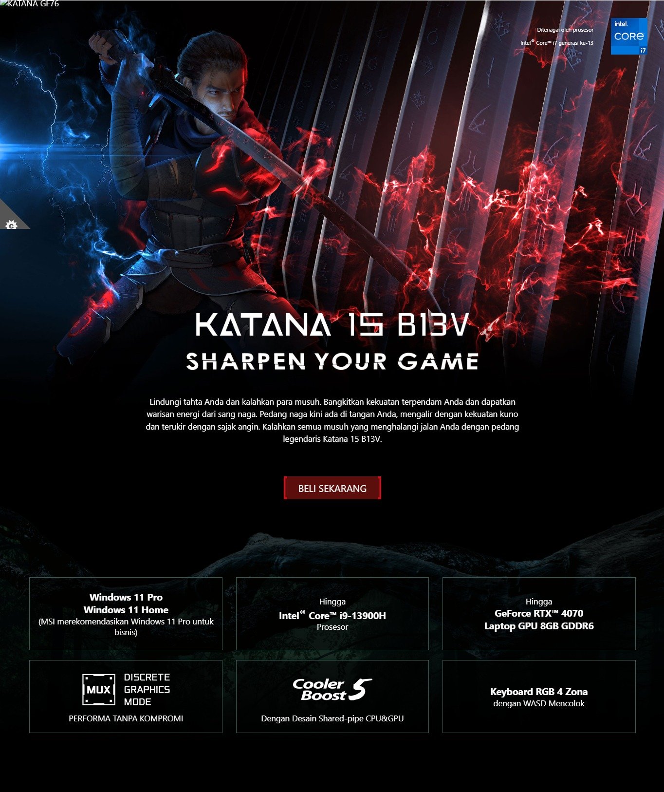 MSI Katana 15 B13VFK 1410ID 3 -