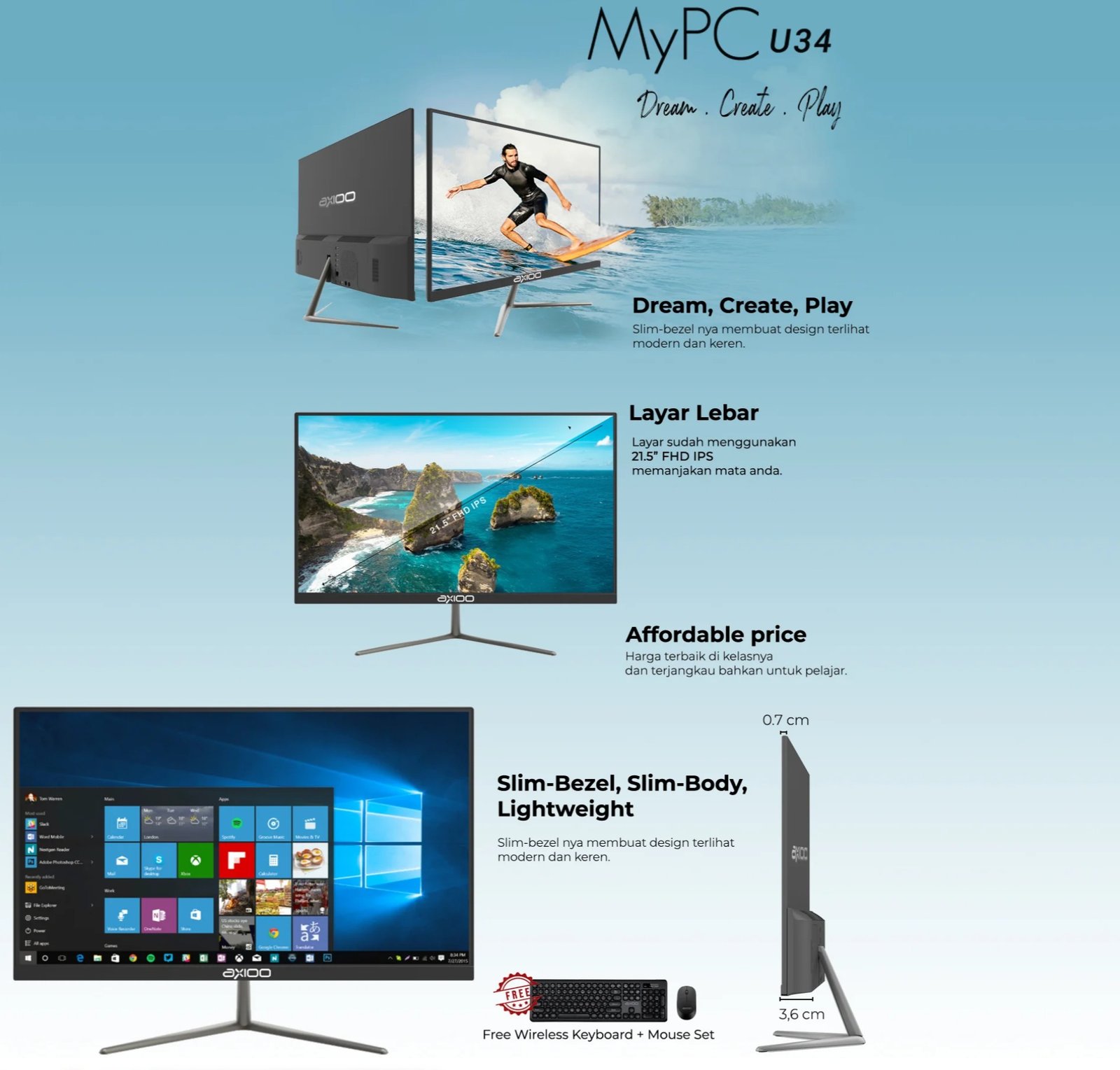 Axioo MyPC One Pro K7 -