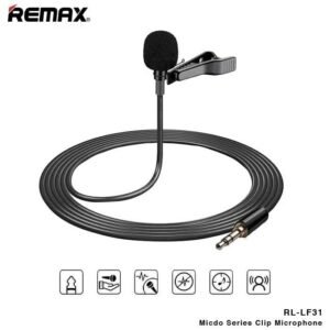 Remax MICDO Series Clip On Microphone Lavalier Mic Jack 3.5mm RL-LF31
